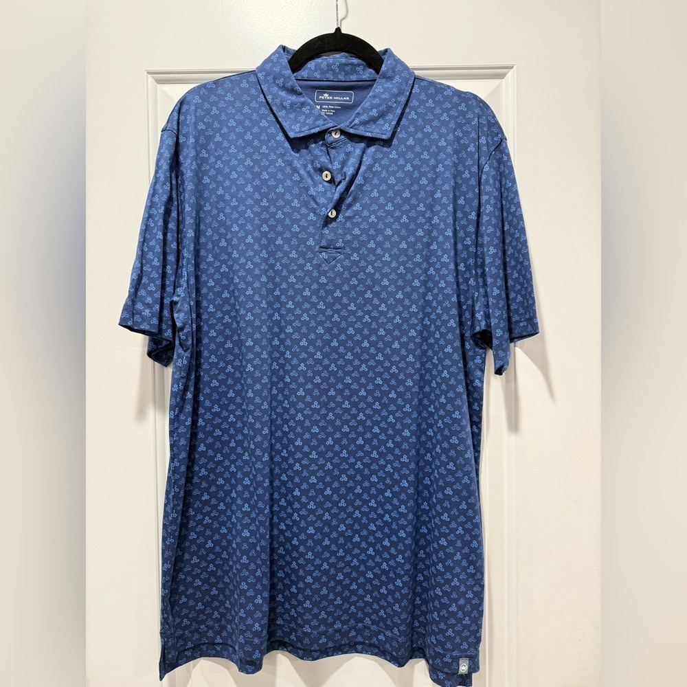 Peter Millar Blue Polo. NWT